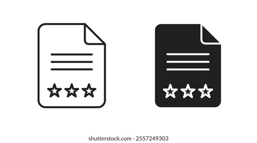 Feedback form Icon set. vector illustration set