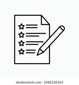 Feedback form icon. simple vector icon