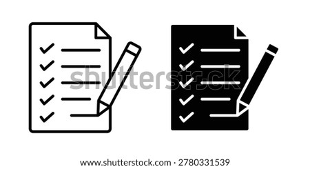 Feedback form icon UI vector. Vector icon set.