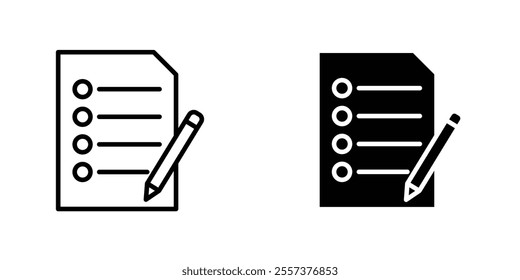 Feedback form Icon vector. liner and flat style icons set.