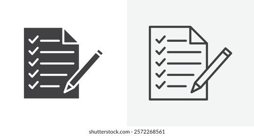 Feedback form icons. flat and line style set