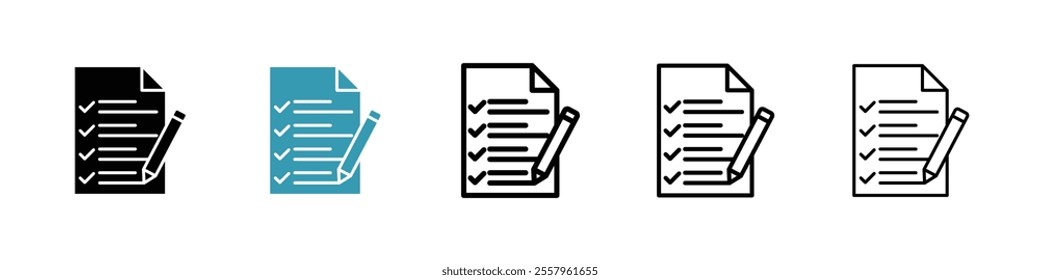 Feedback form icons pack in black and blue.