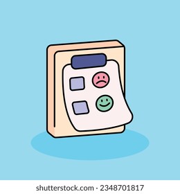 Feedback Free vector cartoon icon illustration. customer experience icon concept isolated . flat cartoon style