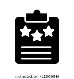 feedback glyph flat vector icon