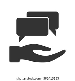 Feedback Glyph Icon