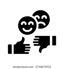 ícone de glifo de comentários gráfico vetorial de ilustração. Elemento simples ilustração vetor gráfico, adequado para aplicativo, sites e apresentações isolados no fundo branco