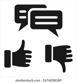 Feedback Glyphe Symbol Vektorgrafik