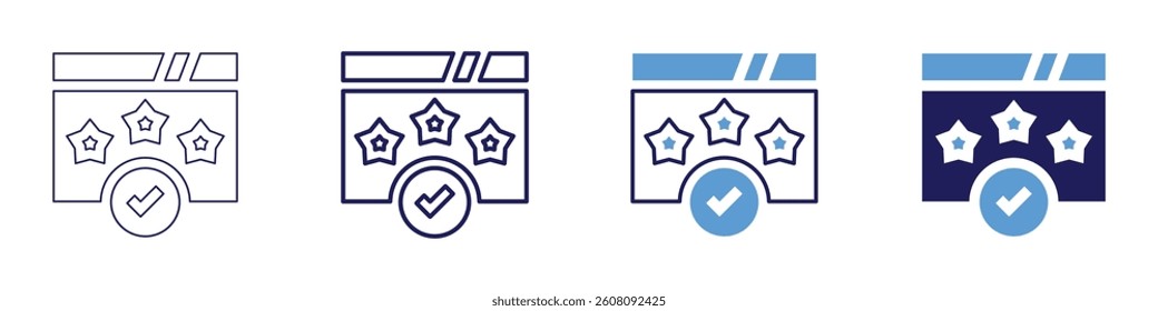 Feedback investment​ icon in 4 different styles. Thin Line, Line, Bold Line, Duotone. Duotone style. Editable stroke.