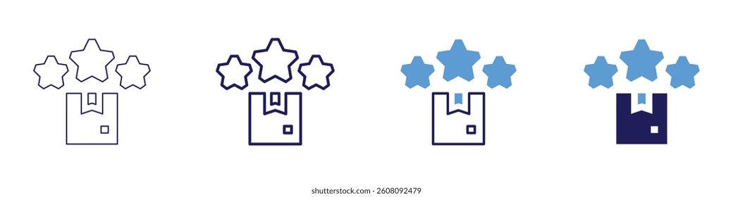 Feedback software​ icon in 4 different styles. Thin Line, Line, Bold Line, Duotone. Duotone style. Editable stroke.