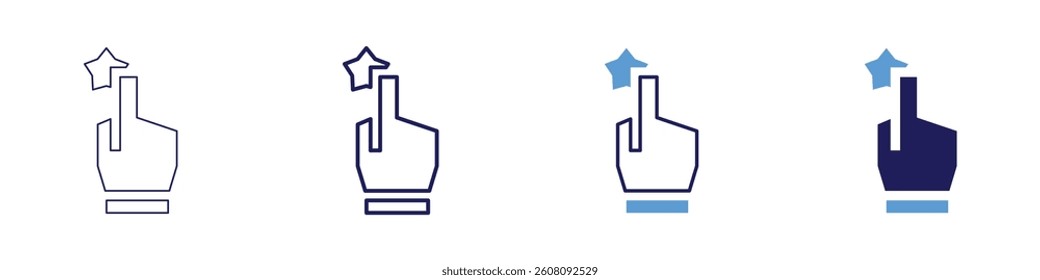 Feedback questionnaires​ icon in 4 different styles. Thin Line, Line, Bold Line, Duotone. Duotone style. Editable stroke.