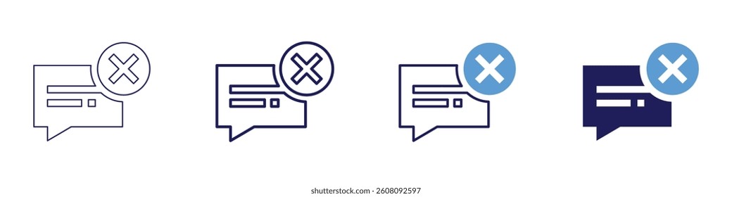Feedback methodology​ icon in 4 different styles. Thin Line, Line, Bold Line, Duotone. Duotone style. Editable stroke.