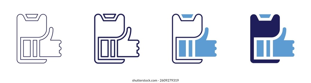 Feedback focus​ icon in 4 different styles. Thin Line, Line, Bold Line, Duotone. Duotone style. Editable stroke.