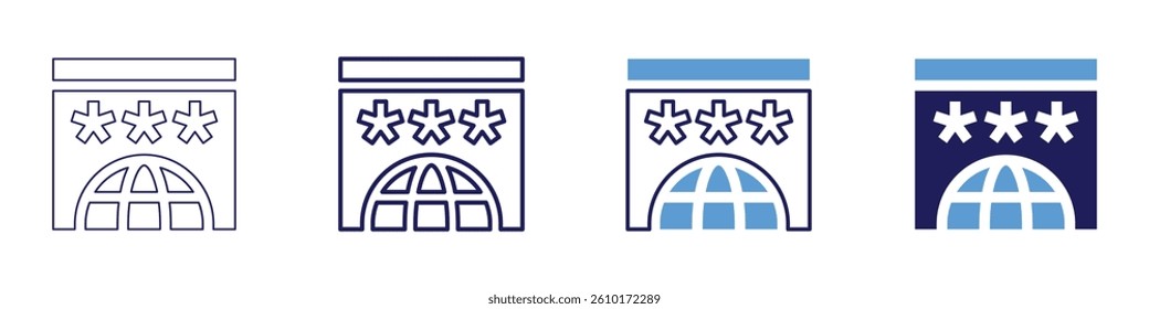 Feedback challenges​ icon in 4 different styles. Thin Line, Line, Bold Line, Duotone. Duotone style. Editable stroke.