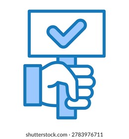 Feedback Icon Blue Dualtone Design Vector Illustration