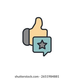 feedback icon collection .design style with background