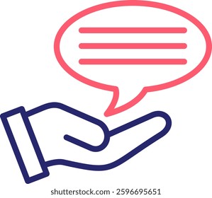 Feedback Icon Color Vector Illustration