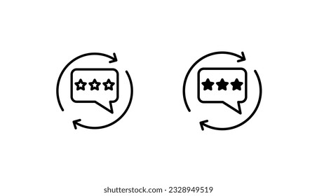 Feedback icon design with white background stock illustration