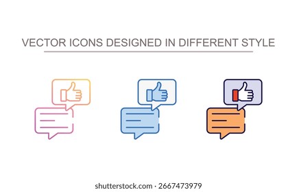Diseño de icono de Comentarios con fondo blanco Ilustración de stock