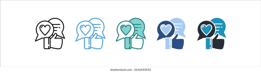 Feedback Icon In Different Style Vector