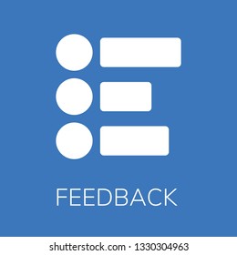 Feedback icon. Editable  Feedback icon for web or mobile.