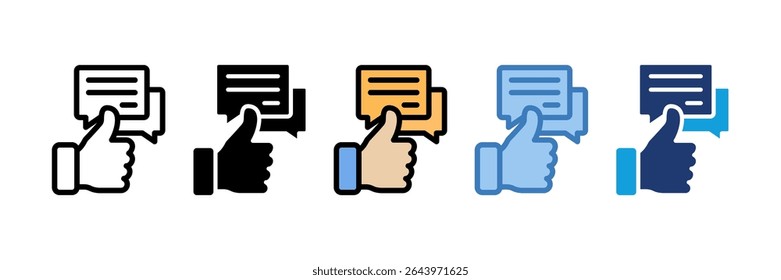 Feedback Icon Element For Design