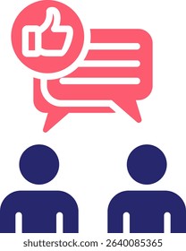 Feedback Icon Fill Vector Illustration