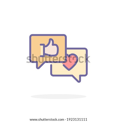 Feedback icon in filled outline style. For your design, logo. Vector illustration.