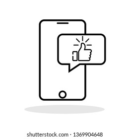 Feedback icon in flat style. Review symbol for your web site design, logo, app, UI Vector EPS 10.
