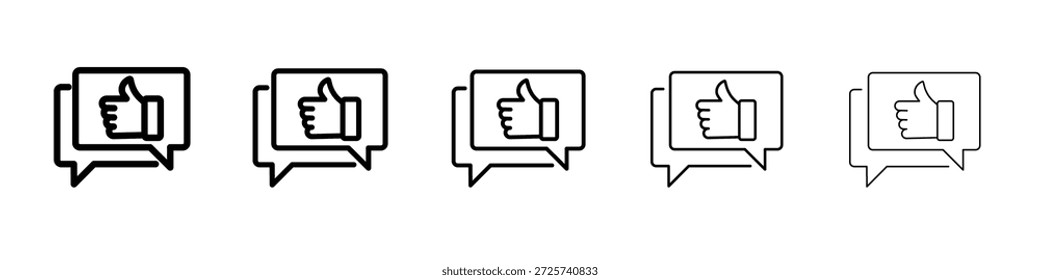 Icono de Comentarios para Diseños gráficos. Diseño de Vector de iconos