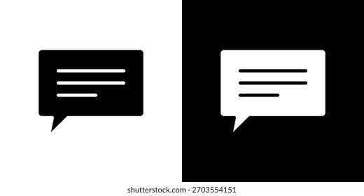 Comentarios icono ilustración doodle. Conjunto de Vector de ilustración plana