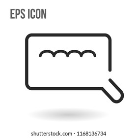 Feedback icon. Isolated web icon
