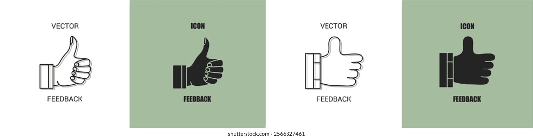 Feedback icon line. Feedback vector illustration.