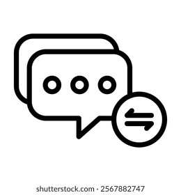 Feedback Icon Lineal Style Vector Illustration