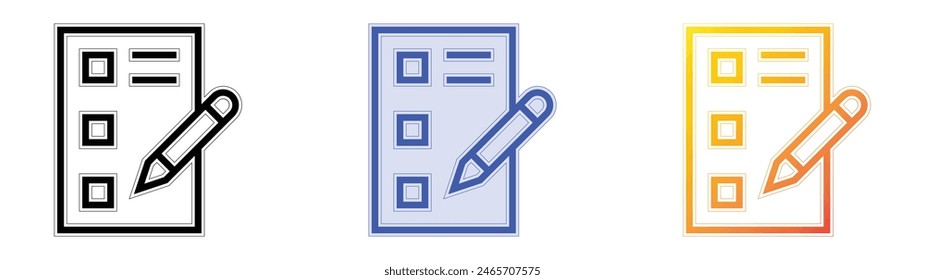 Icono de Comentarios. Diseño de estilo de relleno lineal, azul y degradado aislado sobre fondo blanco