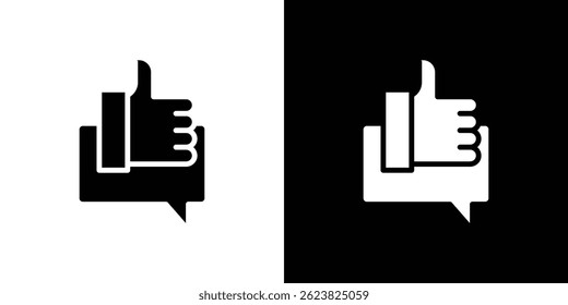 Feedback icon for logo web mobile app UI design.