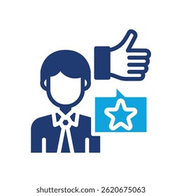 Feedback Icon Mixed Vector Illustration