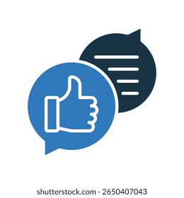 Icono de Comentarios Ilustración vectorial mixta