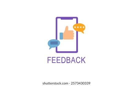 Feedback Icon. Feedback or Rating. Rank, level of satisfaction rating. 
