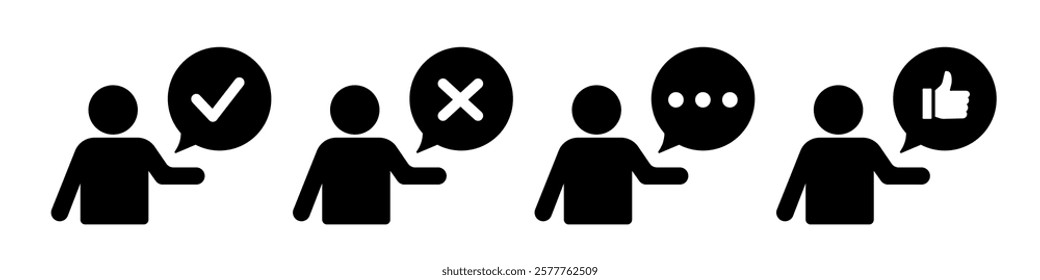 Feedback icon set. Feedback icons