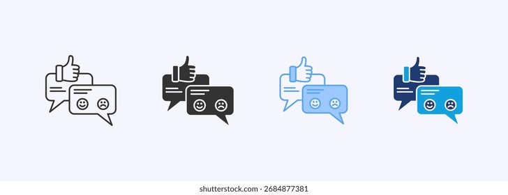 Feedback Icon Set Multiple Style Collection