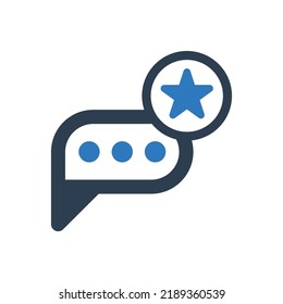 Feedback-Symbol Zeichen-Symbol-Vektorgrafik