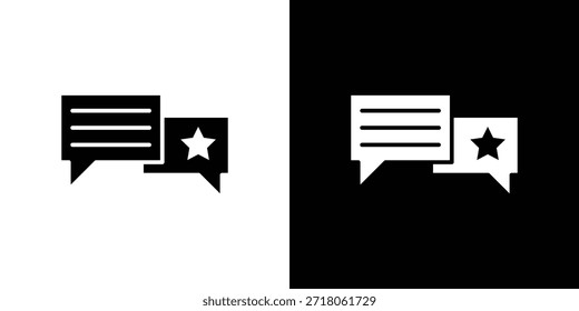 Icono de Comentarios. Pictograma simple de alta calidad. Estilo sólido moderno