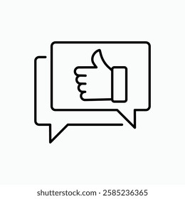 Feedback icon. simple vector icon