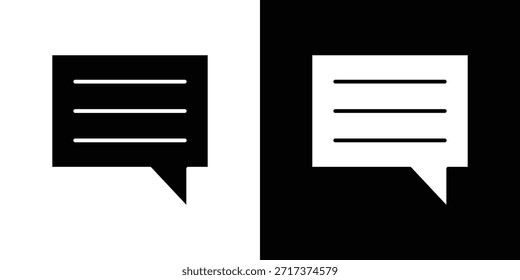 Símbolo do ícone Comentários para Aplicativos e Identidade Visual.