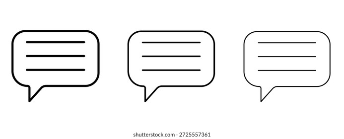 Feedback icon thin line symbol on white background, editable stroke vector illustration