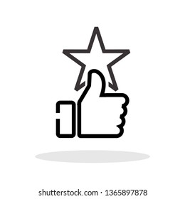 Feedback icon in trendy flat style. Rating / Customer review symbol for your web site design, logo, app, UI Vector EPS 10. 