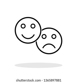 Feedback icon in trendy flat style. Rating / Customer review symbol for your web site design, logo, app, UI Vector EPS 10. 