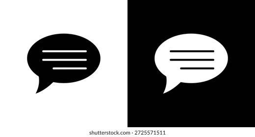 Icono de Comentarios en estilo lineal delgado de trazo de moda.