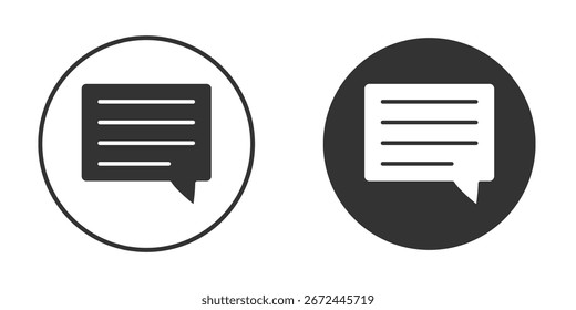 Ícone de comentários clipart de vetor em cores pretas. adequado para trabalho gráfico