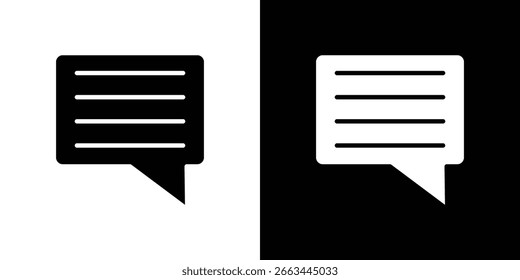 Ilustraciones del Clipart del Vector del icono del Comentarios en estilo plano